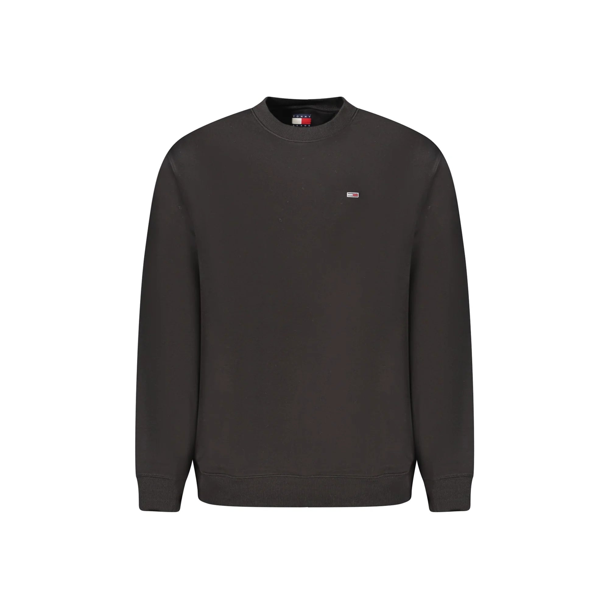 Tommy Hilfiger Felpa Uomo Nera Girocollo Felpata Logo Felpe Nero - foto prodotto